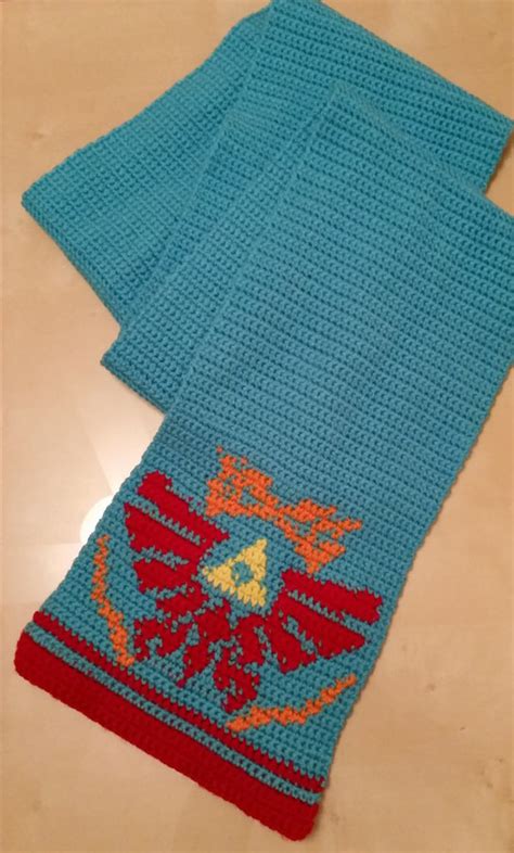 Hyrule Warriors Link Scarf Handmade Crochet Extra Long Scarf Etsy