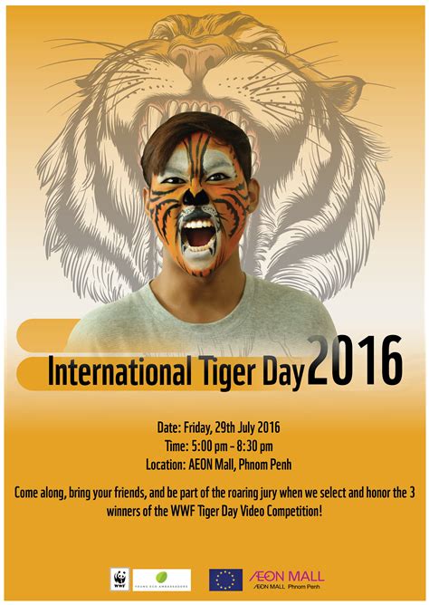 This day is also celebrated as awareness day. Tiger Day 2016 Video Competition | WWF
