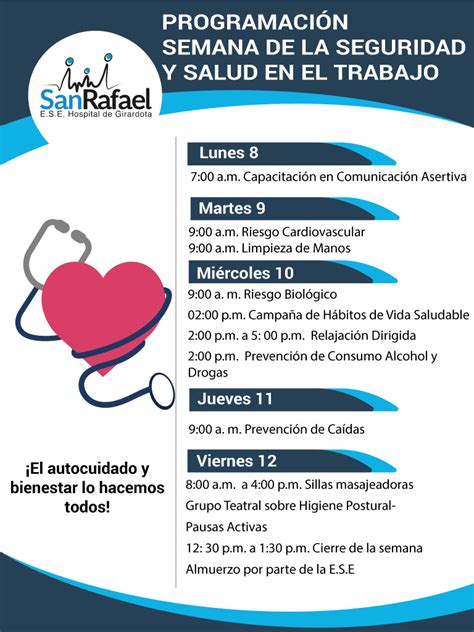 Semana De La Seguridad Y Salud En El Trabajo E S E Hospital San Rafael De Girardota
