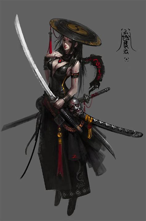Swordsman Female Gangster Badass Anime Female Jname Original Bad Id Bad