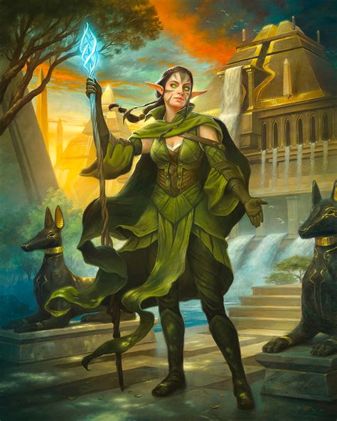 Painting A Planeswalker Nissa Steward Of Elements Muddy Colors