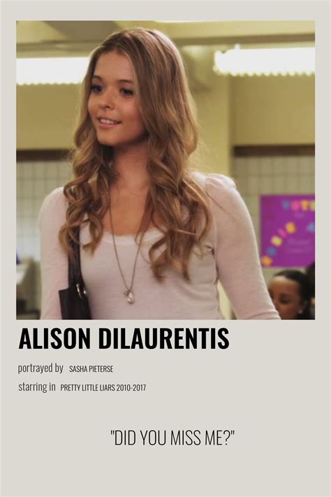 Alison Dilaurentis Pretty Little Liars Characters Pretty Little