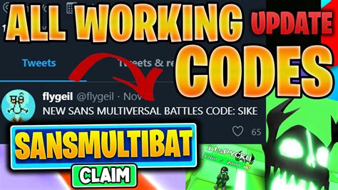 Open the game and click on the codes button located at the bottom. NEW CODES SANS in EVENT! Sans Multiversal Battles ...