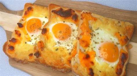 Easy And Quick Cheese Egg Toast Recipe Youtube