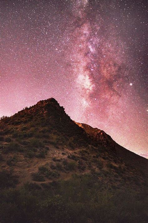 Brilliant Stars Fill The Sky Over Golden Gate Mountain Just West Of