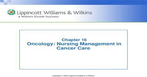 Introduction To Oncology Nursingppt Ppt Powerpoint