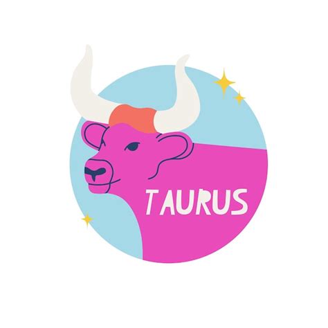 Premium Vector Taurus Zodiac Sign The Second Symbol Of The Horoscope