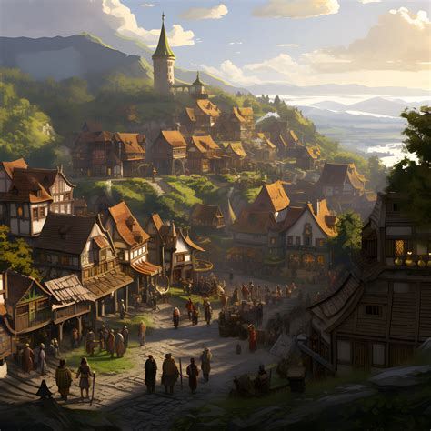Fantasy Village By Bouzuki On Deviantart