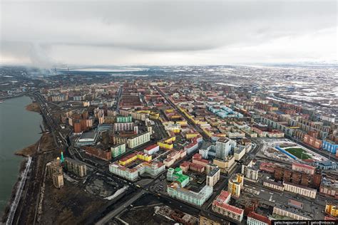 June In Norilsk One Of The Largest Cities Within The Polar Circle