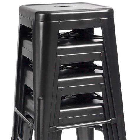 Furmax 30 Inches Metal Bar Stools High Backless Stools Indoor Outdoor