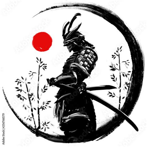 Samurai Samurai Painting Samurai Poster Katana Bushido Samurai