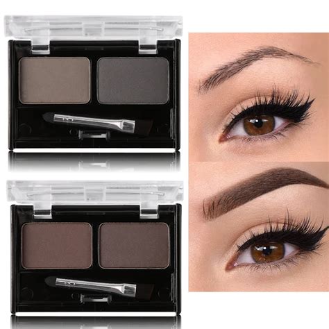 Professional Brand Eyebrow Powder Makeup Palette 2 Color Eye Brow