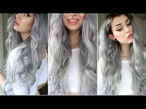 Since my hair dye has faded, and my gray roots take up about 1/3 of my head, i find that i can no longer wear neutral colors (like as a silver sister with a warm undertone and green eyes autumn colors are my favorites. How to: Grey & Black Hair Dye with Hair Extension ...
