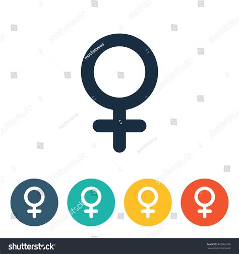 Signs Sex Icons Female Stock Vector Royalty Free 442869256 Shutterstock