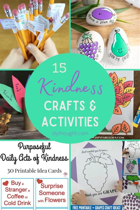 15 Kindness Crafts And Activities Diy Thought