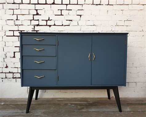 1960s Hague Blue Mid Century Modern Sideboard By Remploy Mid Century