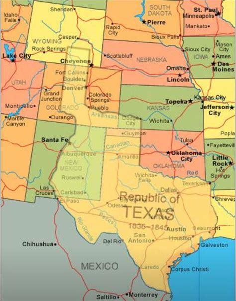 Republic Of Texas Maps | Map Of Europe