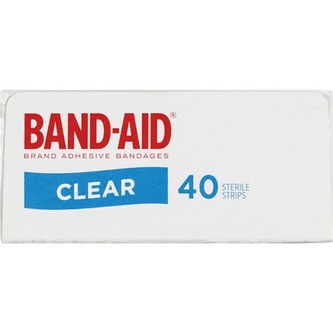 Band Aid Clear Strips 40 Pack Big W