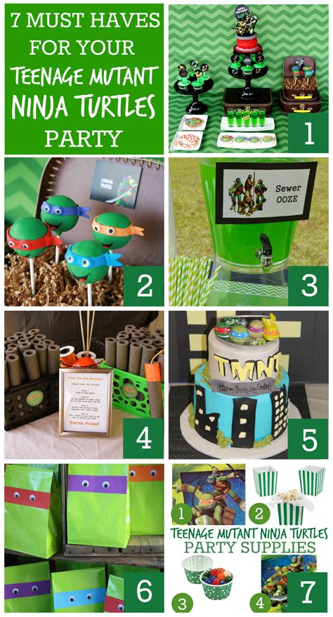 7 Must Have Teenage Mutant Ninja Turtles Party Ideas Catch My Party