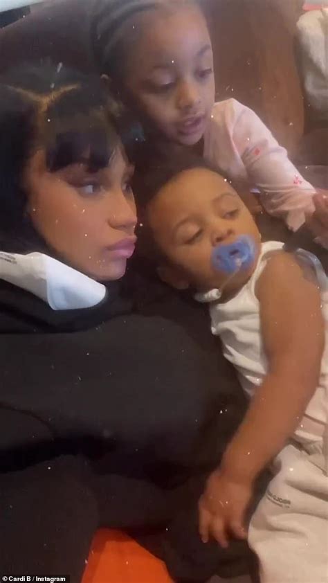 Cardi B Shares Cute Video With Daughter Kulture Four And One Year Old Son Wave On Social Media