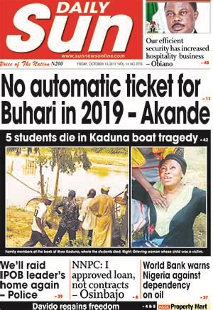 Never miss a story again. Naija Newspapers: Today's The Daily Sun Newspaper ...