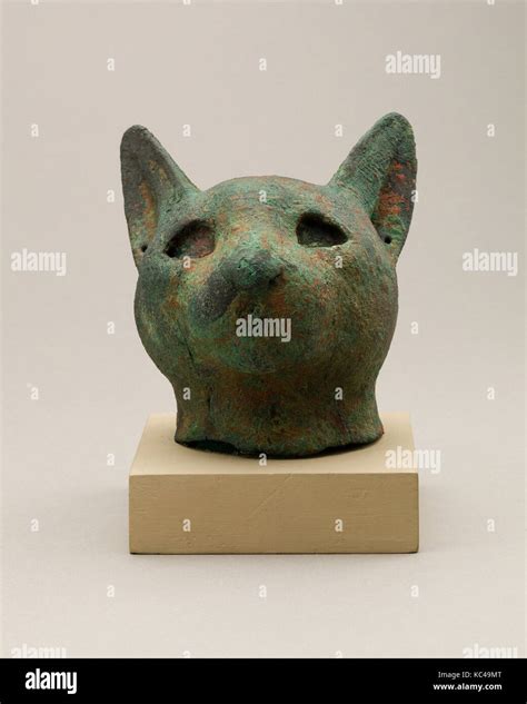 Head Of A Cat Late Periodptolemaic Period 66430 Bc From Egypt
