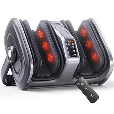 Tisscare Foot Massager Machine W Air Compression And Heat Deep Shiatsu 3d Massage System