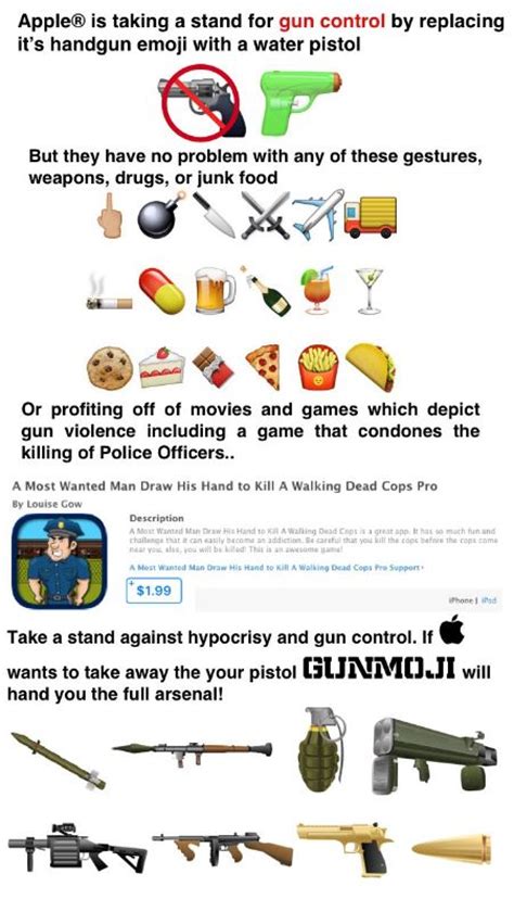 Apple Bans Gun Emojis Company Pops Up To Deliver Thousands Of Gun