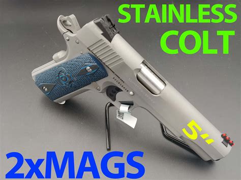 Colt 1911 Competition 45acp Stainless Steel Govt 70 Colt 1