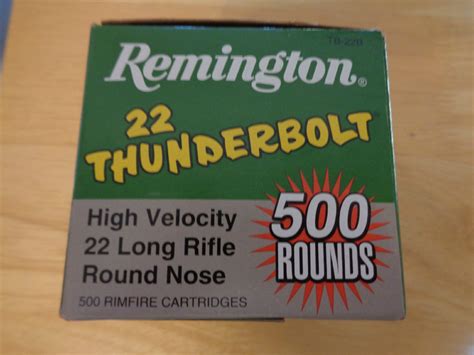 Remington Thunderbolt 22lr Lrn 40 Grain 500 Rounds 22 Lr For Sale