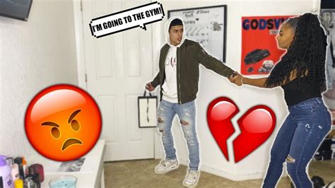 getting fully dressed for the gym prank on my girlfriend she went crazy youtube