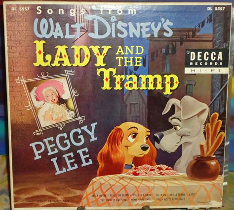 Peggy Lee Songs From Walt Disney Lady And The Tramp Decca Vinyl