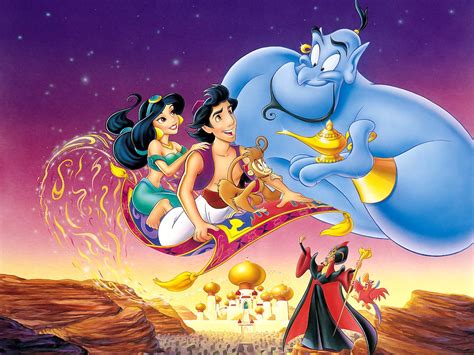 Aladdin And Genie Illustration Princess Jasmine Genie