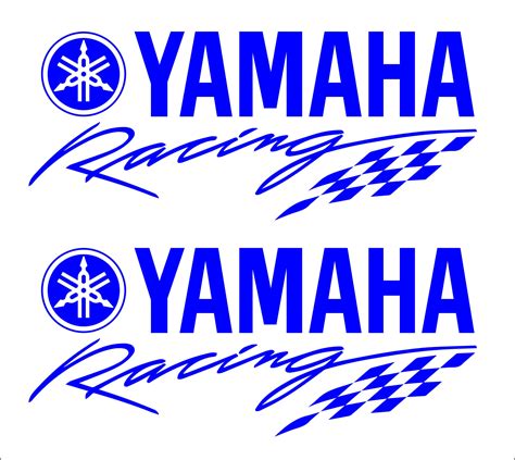 Pcs Yamaha Racing Logo Decals Stickers For Motorcycle Fairing Etsy