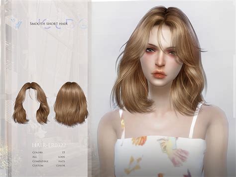The Sims Resource Wings Er0322 Smooth Short Hair