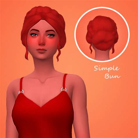 Heart Hair Recolor Of Candysims4 Heart Hair 3 Versions In Noodlescc