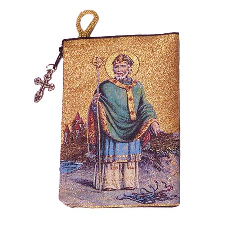 ST. PATRICK - TAPESTRY ROSARY POUCH | EWTN Religious Catalogue