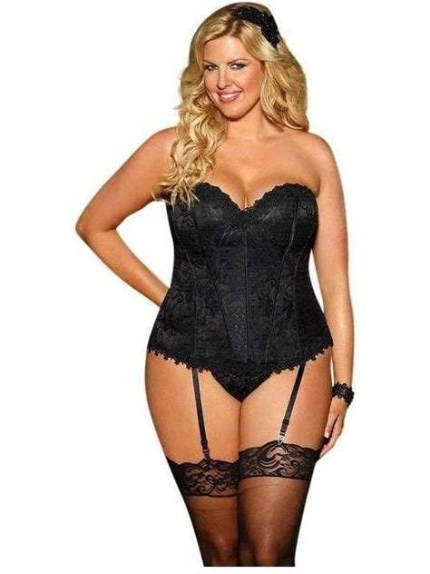 Shirley Of Hollywood Soh 26918x Corset With Removable Garters And G String 40 White