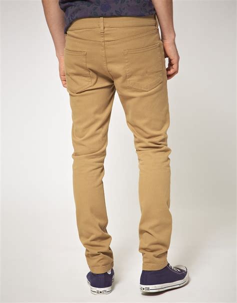 Lyst Asos Tan Skinny Jeans In Brown For Men