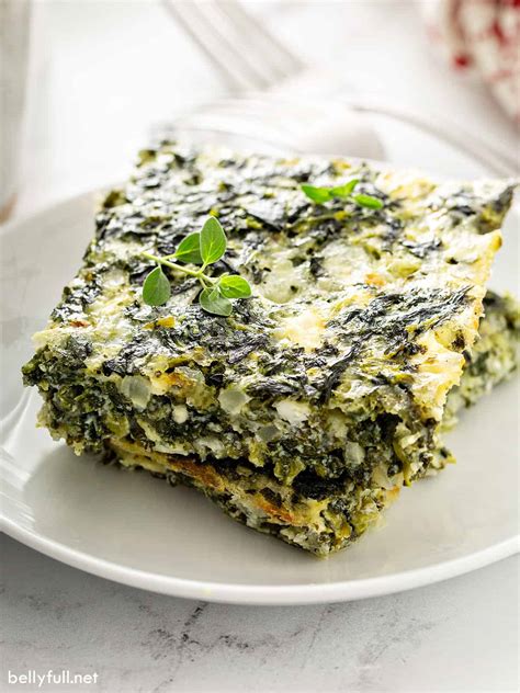 Spinach Casserole Recipe With Feta Cheese Belly Full