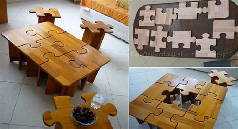 Here is another amazing puzzle table that you can build with a few materials. DIY Puzzle Table | Home Design, Garden & Architecture Blog ...