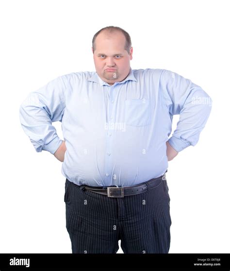 Fat Man In A Blue Shirt Hi Res Stock Photography And Images Alamy