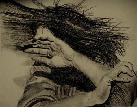 Women Abuse Drawing By Umme Kulsoom