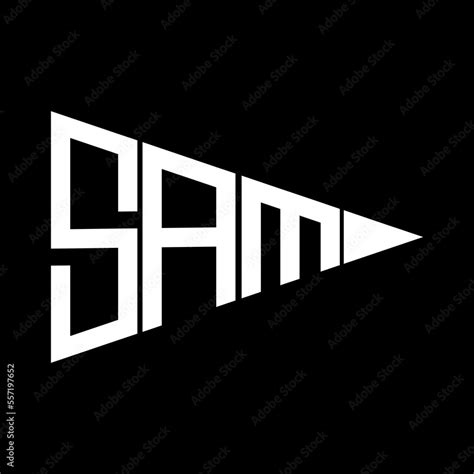 Sam Letter Logo Designsam Creative Initials Monogram Vector Letter