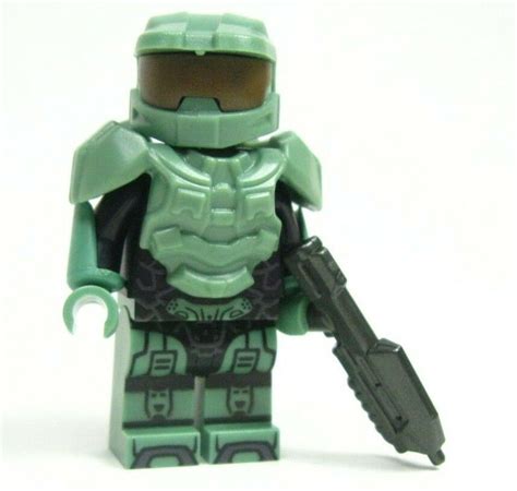 Lego Custom Halo Sand Green Master Chief Lego Halo Halo Ebay