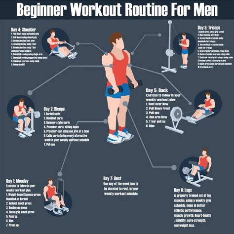 Weekly Beginner Workout Routine For Men Gym Guide Anytimestrength Gym Workout Schedule