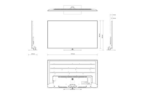 Vizio 70 V Series Tv Dimensions Drawings 57 Off