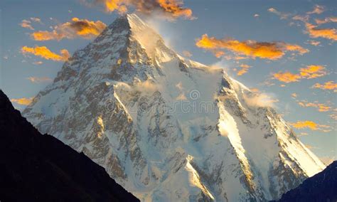 K2 Peak The Second Tallest Mountain In The World Stock Image Image