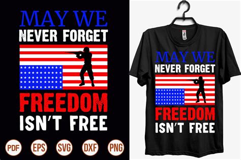 May We Never Forget Freedom Isnt Free Graphic By Creativemim2001