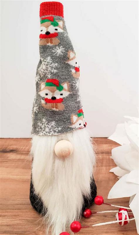 Easy Diy No Sew Sock Gnome Fun Gnome Crafts For Christmas